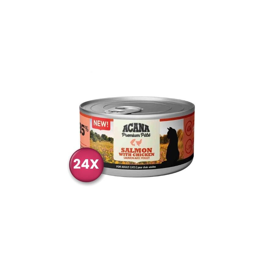 Acana Premium Pate (ezme) Somon Balıklı Ve Tavuklu Kedi Konservesi X 24 85 GR | SRC: Barcode: 064992719814-24